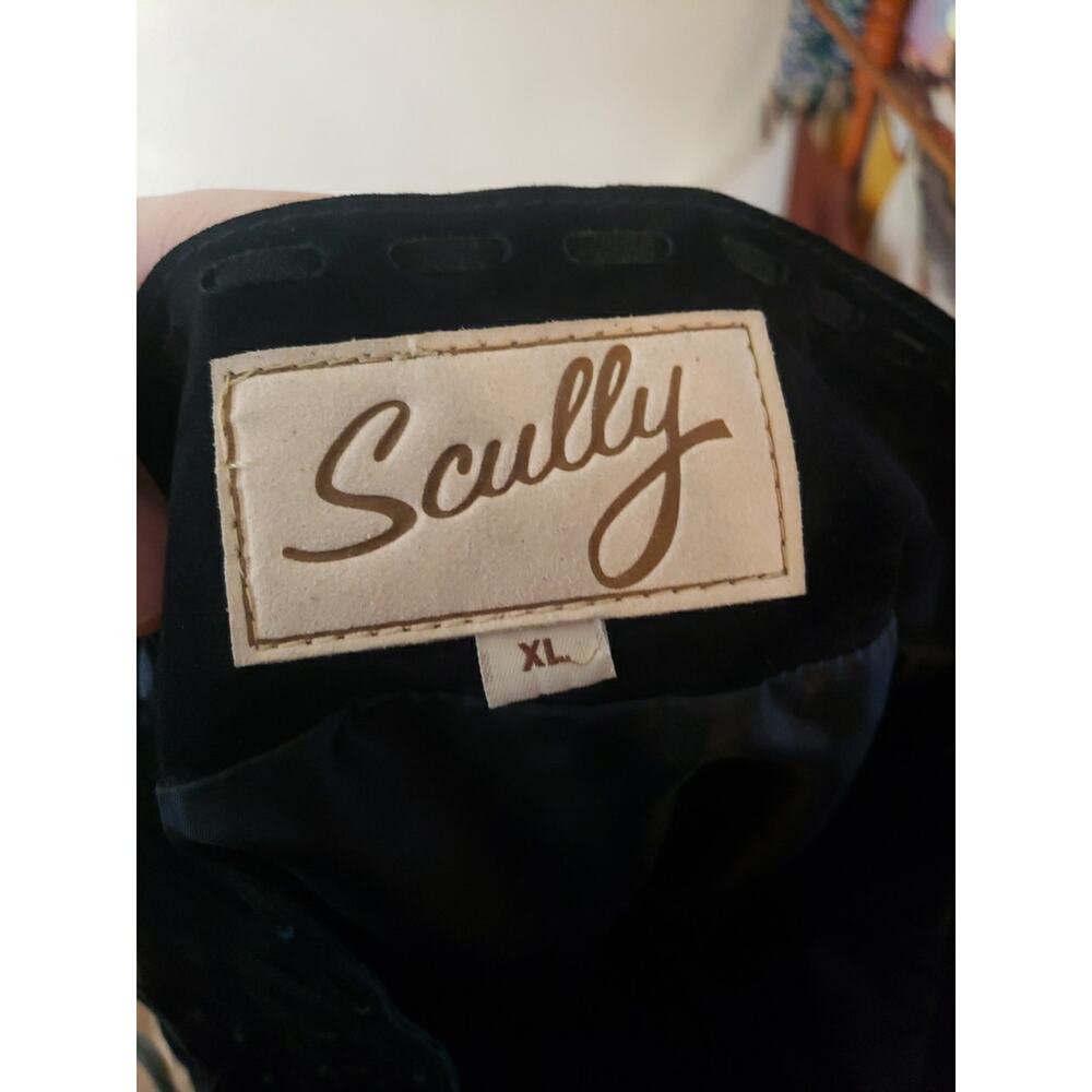 Scully Leather Womens Long Suede Fringe Skirt Black Size XL Western Country - Picture 11 of 13